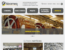 Tablet Screenshot of abrameq.com.br